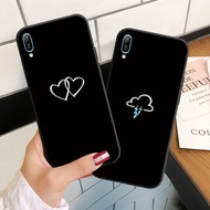 Case For Huawei Y5 Y6 Pro Prime 2018 2019 Y5P Y6P Y6II Silicoen Phone Case Soft Cover Black Love