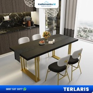 Meja Makan - Mewah Minimalis Kursi 4 6 8 10 Dining Table