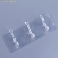 CYBERSYNC Storage Rack Practical Traceless PVC Autohesion for Bathroom,Kitchen Clothes Hanger