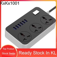 Extension Plug 6 USB Port 3 Universal Power Strip Extension Plug Power Socket Electric Sockets Elekt