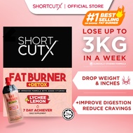 Shortcutx Fat Burner+Detox Lychee Lemon (Ready to Drink) 7 Sachets • Weight Loss Supplement