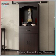 Altar buddha table statue closet Altar Worship altar cabinet  prayer altar table Anti-dust home  worship buddha God of wealth guanyin statue living Room  3 color