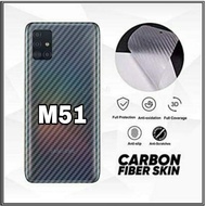 Garskin Samsung Galaxy M51 2020 Anti Gores Belakang Carbon Skin Hp