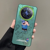 Realme 13 + 5G Realme13 Pro + 5G Realme 13X น่ารักกรณี Shin-Chan มีสีเคสกันกระแทกสีเงินและเคสกันกระแ