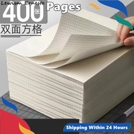 LE 400 pages Sijin Plaid Draft Paper Draft Book Students Use Draft Paper Small Square Check Book Bl