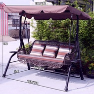 HY-# Swing Outdoor Outdoor Courtyard Balcony Garden Swing Chair Home Hanging Basket Rattan Chair Rocking Chair Glider Ha
