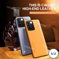 KK Vivo V27E 2023 V27 5G Luxury Plain Skin Leather Phone Caisng For Vivo V27 V27E 5G VivoV27 Pro V 2