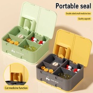 medicine medicine storage 1PC moisture-proof box Portable cut container double-layer medicine box