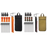 Tent Stakes Heavy Duty Yard Stakes Metal Tent Pegs Ground Stakes Tent Pegs for Outdoor Camping Pitch