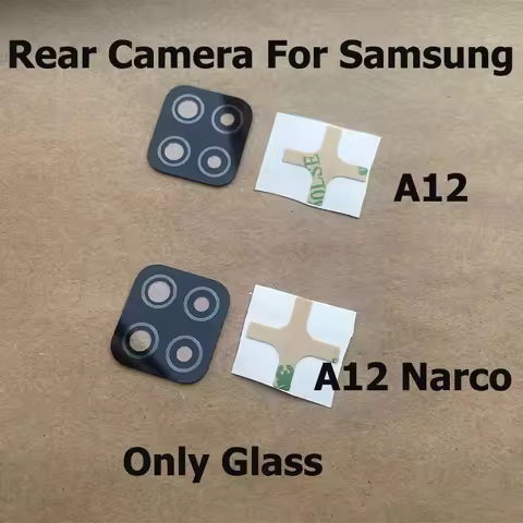 Back Rear Camera Glass For Samsung Galaxy A12 SM-A125 With Adhesive Sticker For A12 Nacho SM-A127F R