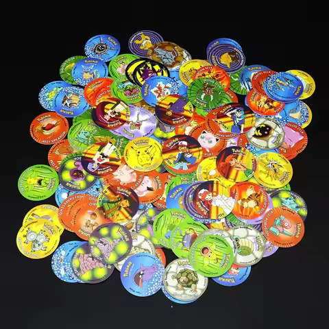 1st/2nd/3rd Edition Ash Ketchum Starter Tap Collection Card For Poke mon Tazos Album Trainer Round P