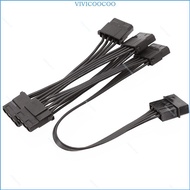 VIVI IDE to  Power Splitter Cable Big 4Pin to IDE  Power Conversion Line 1 to 5 Extension Cable for Hard Disk