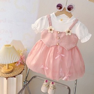 2026 Girls Dress Spring Autumn New Style Fashionable Children's Skirt Autumn Little Girl Princess Dr