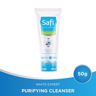 Obat penghilang flek hitam di wajah ori Sabun cuci muka penghilang flek hitam pria wanita Cleanser wajah berminyak bruntusan Sabun muka penghilang flek hitam bpom SAFI White Expert Purifying Cleanser 50gr HALAL ASLI ORIGINAL BPOM