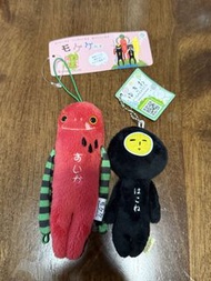 日本限定｜Mokeke 熊本西瓜怪獸 ＆ Yukio 箱根黑玉子 絨毛公仔匙扣