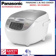 PANASONIC SR-CX188SSH 1.8L RICE COOKER WITH 4MM THICK COATING POT, 1 YEAR WARRANTY