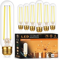 hansang E26 Edison Light Bulb, 4000K Cahaya Siang Semula Jadi, 40W Setara dengan Mentol LED T10, Men