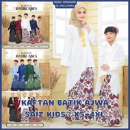Baju Raya Sedondo Kaftan Batik Ajwa Kids Kurung Kaftan Family Set Ibu Anak Baju Budak Perempuan Baju