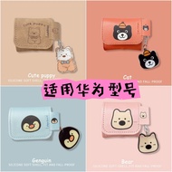 Sesuai untuk Huawei Freeclip Bluetooth Fon Telinga Sarung Pelindung 4E/5i/pro3/SE2 Kartun Comel Flip