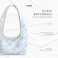 Túi Vải Canvas Hoa Nhí Đeo Vai Augety Floral Shoulder Bag