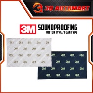 3M Car Soundproof Cotton/Foam White Black Sound Proof Heat Proof Soundproofing Noise Proof Mat Car A