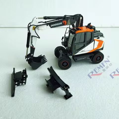 1:50 DOOSAN DX165-X Excavator Simulation Alloy Engineering Model Vehicle Toys Display Gifts Decorati