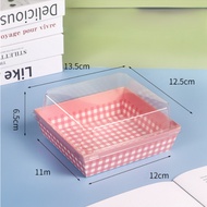 YUEW [10 PCS] PINK SQUARE MOTIF 11 CM X 12 CM 11X12CM 11X12 11CMX12CM Heat Resistant Dessert Box Ove