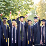 ALLGOODS Graduation Gown - Solid Color Academic Robe for Students, Doctors, Masters, Bachelors