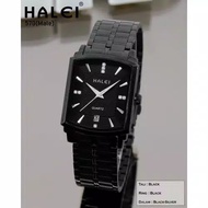 Jam tangan pria original HALEI 570 tahan air - black-rosegold