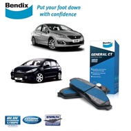 Bendix DB1758 GCT Front Brake Pad - Peugeot 307/ Peugeot 408/ Citroen Picasso。