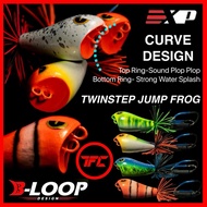 EXP TWIN STEP Jump Frog Wooden Frog Snakehead Fishing Lure Snakehead Hunter Haruan/Toman Bunga/Bujuk Jumpfrog Twinstep