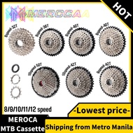 MEROCA MTB Cassette Cogs 8/9/10/11/12Speed 36/40/42//50T Mountain Bike Flywhee Strength Steel Parts