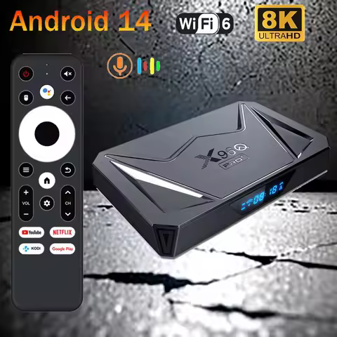 Smart TV BOX X96Q PRO PLUS Android 14 TV Box Allwinner H728 Octa Core 1000M Wifi 6 Support 8K Media 