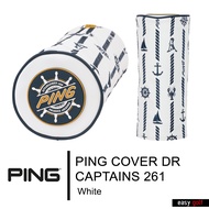 PING COVER DR CAPTAINS 261 PING HEAD COVER ปลอกหัวไม้กอล์ฟ ปลอกหุ้มหัวไม้กอล์ฟ