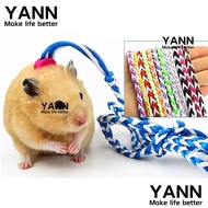 YANN Pet Hamster Leash, 1.4m Nylon Pet Cage Leash,  Adjustable Walking Leash Rat Mouse Hamster