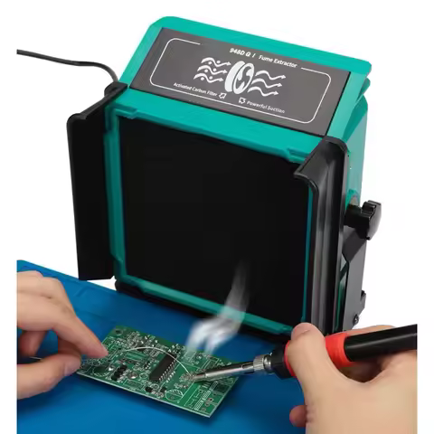 948DQ Soldering Smoker Electric Soldering Iron Smoking Machine Smoke Purifier Exhaust Fan Welding Sm