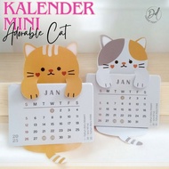 2025 & 2026 Aesthetic Mini Desk Calendar - Adorable Cat 2026 Calendar Desk Calendar
