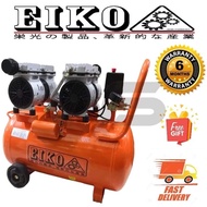 EIKO JAPAN EK60L*750x2-OL 2.0HP 60L Double Motor Oiless Silent Air Compressor(Made In JAPAN)🇯🇵