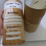 PRODUK TERBARU! Celengan Target 10juta Pecahan 10k permanen buka tutup
