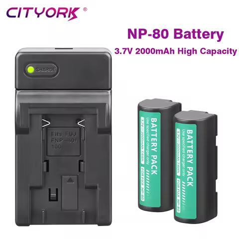 High Capacity 3.7V 2000mAh Battery FNP-80 NP-80 NP80 For Fujifilm X6800 X4900 X6900 X4800 Camera Rec