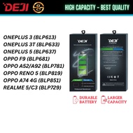 DEJI Battery High Capacity OPPO F9/A52/A92/RENO 5/A74 4G/REALME 5/REALME C3/ONEPLUS 3/3T/ONEPLUS 5