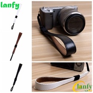 LANFY Camera Hand Grip, Hand Rope PU Leather Camera Wrist Strap, Camera Strap DSLR SLR Non-slip Wris