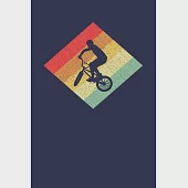 BMX Rider Notebook: Retro Vintage 80s BMX 6 x 9 (A5) Graph Paper Squared Journal Gift for Bmx Riders And Bmx Lovers (108 Pages)