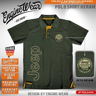 POLO shirt jeep Kaos Baju Offroad Tshirt JK kaos POLO rubicon CJ7 Wrangler Willys 4x4 4WD Car automo
