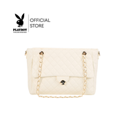 Playboy Emma Womens Bag กระเป๋าสะพายข้างผู้หญิง รุ่น ST-BS252PB131R  ดีไซน์กระเป๋าทรงช้อปปิ้งปกหน้าแ
