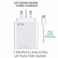 67W / 33W Turbo Charge Charger Adapter for Redmi Xiaomi