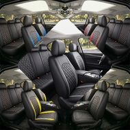 Seats Seat Covers 4Pcs Sporty Leather Front Seating Pad
