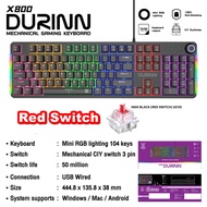 คีบอร์ดเกมมิ่ง NUBWO DURINN X800 CIY Mechanical Keyboard [ Blue Switch / Red Switch ] คีบอร์ดเมคานิค