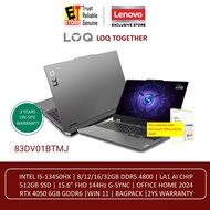 LENOVO LAPTOP LOQ AI GAMING (I5-13450HX/16GB /512GB /RTX4050 6GB/15.6 FHD 144HZ/OFF HOME 2024/ W11/B