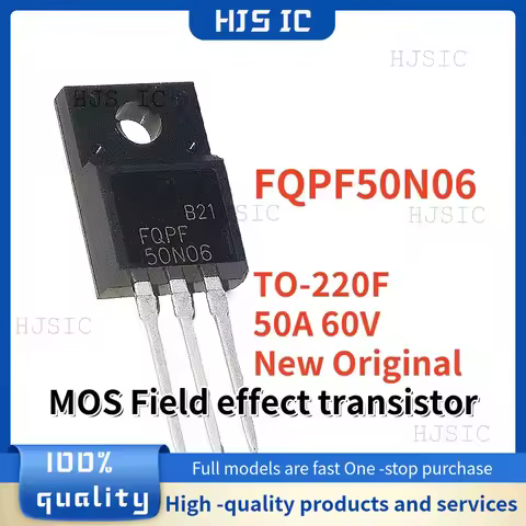10-20PCS/ Imported Original FQPF50N06 50N06 TO-220F 50A 60V N-channel transistors Power switch tube 